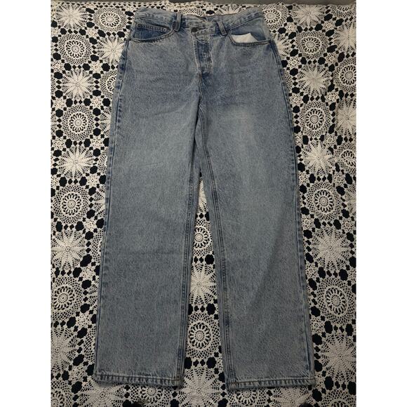 Fashion Nova Straight-Leg Washed Jeans – Size 9 – Blue – 091 - Picture 1 of 5